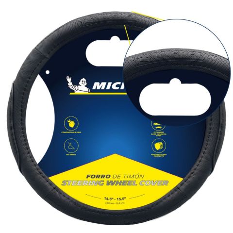 Michelin MC1003N Premium Suni Deri Direksiyon Kılıfı SİYAH