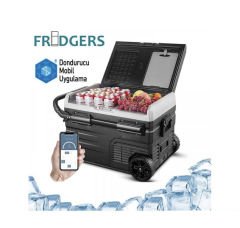 Fridgers Çift Kabinli LG Kompresörlü Lityum Akülü Araç Buzdolabı 45 lt