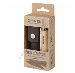 Opinel 8 No Deri Kılıflı Paslanmaz Çelik Çakı