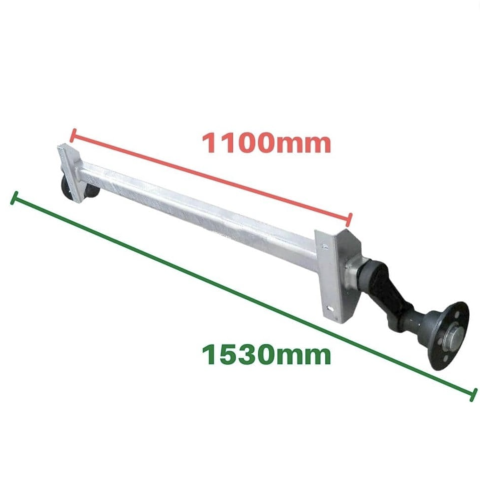 KNOTT 750 kg Torsiyonlu Frensiz Dingil