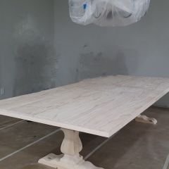 Özel Tasarım Kütük Masa Modelleri Doğal Ahşap Masif Masa ve Bench Takım