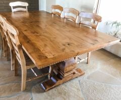 Habitat Pedestal Doğal Ağaç Masa Yemek Masası