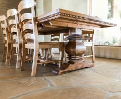 Habitat Pedestal Doğal Ağaç Masa Yemek Masası