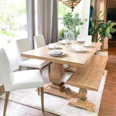 Ahşap Habitat Doğal Ahşap Kütük Masa