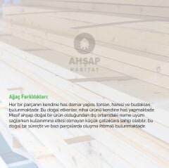 Ahşap Habitat Doğal Ahşap Kütük Masa