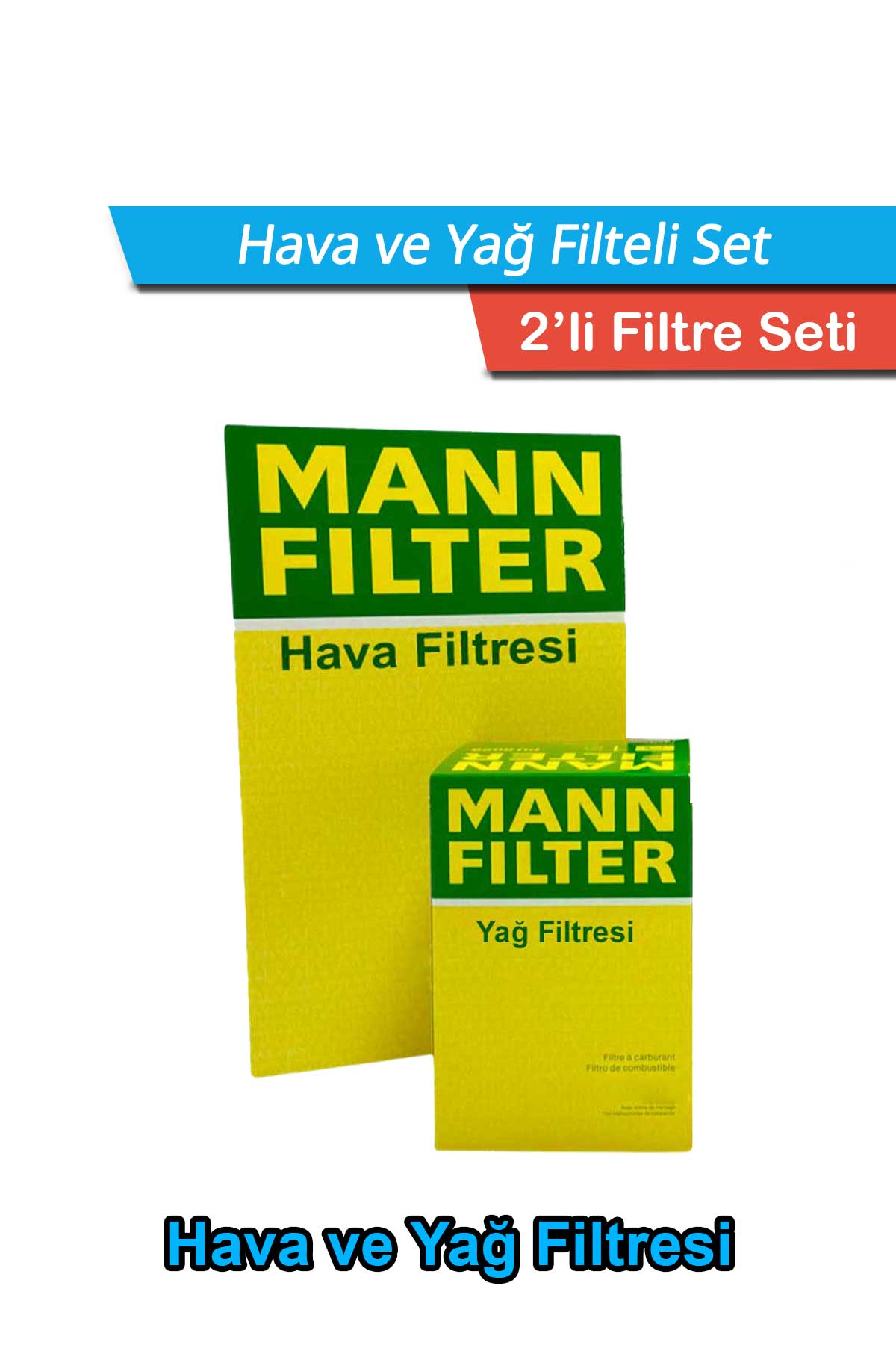 Mercedes E240 W210 MANN Filtre Bakım Seti 2000-2002 Hava+Yağ Filtresi