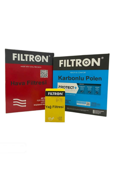 Ford Courier 1.5 1.6 TDCI Dizel Mann Filtron Filtre Bakım Seti 2014-2017 Hava+Yağ+Karbonlu Polen