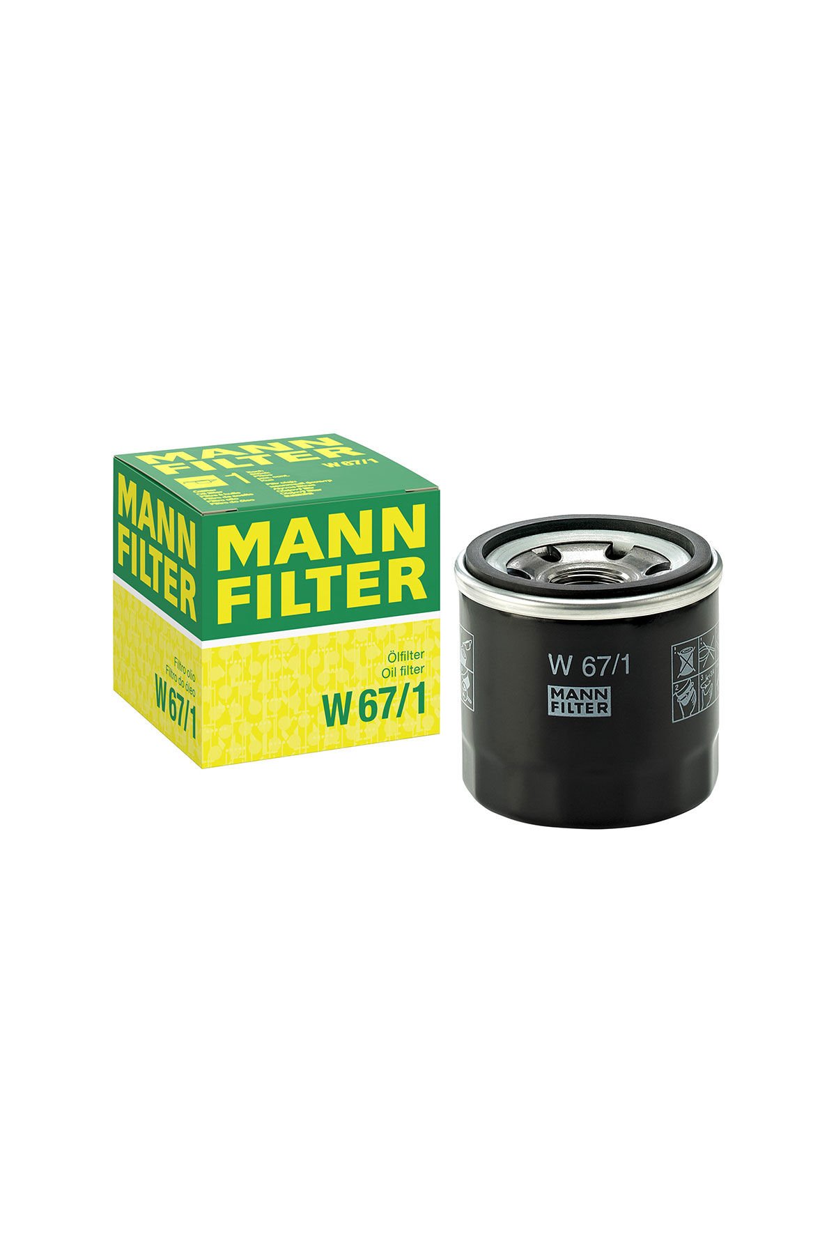 Nissan Almera 1.5 Benzinli Yağ Filtresi 2000-2007 Mann Filter