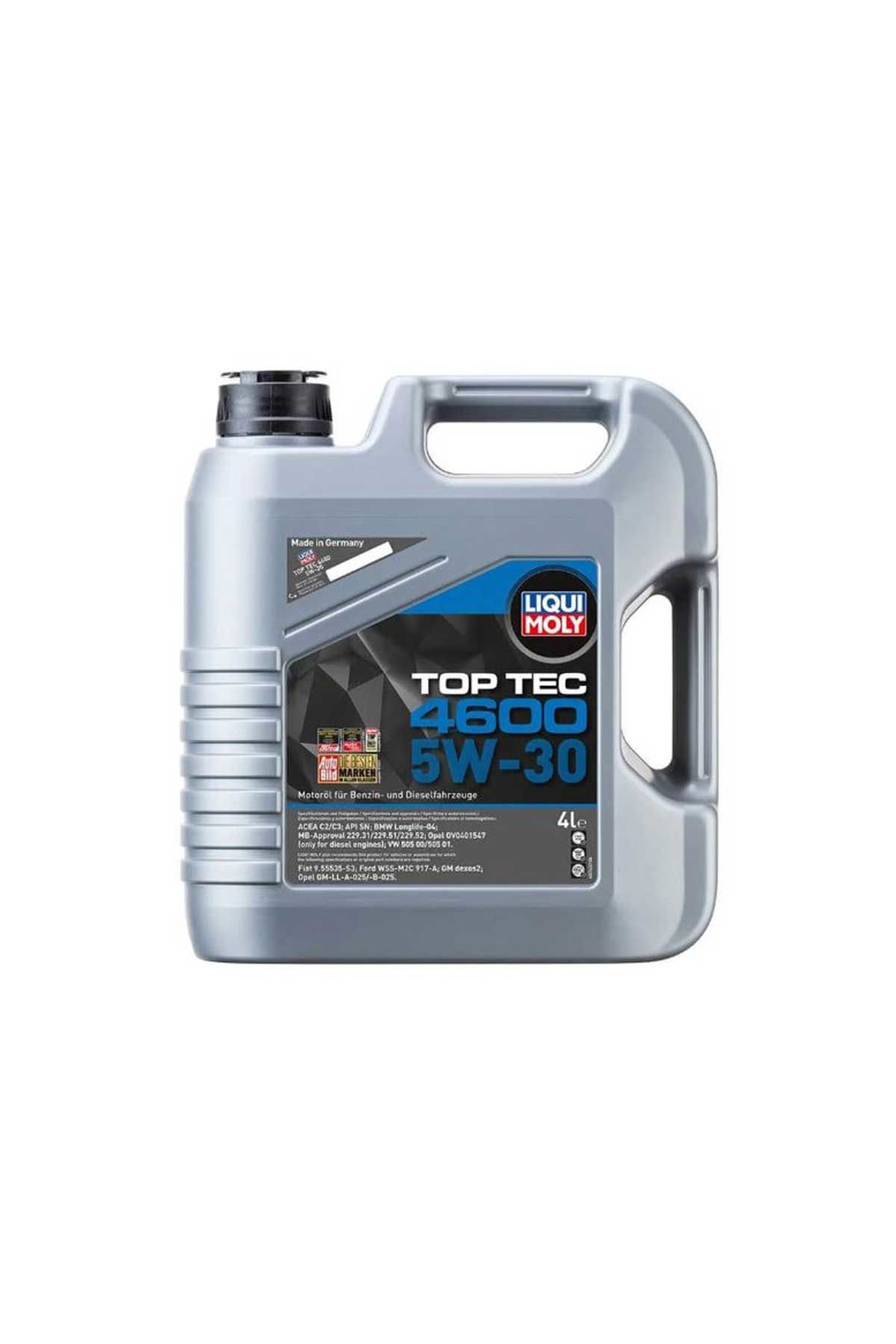 LIQUI MOLY 5W30 Motor Yağı Top Tec 4600 4 Litre