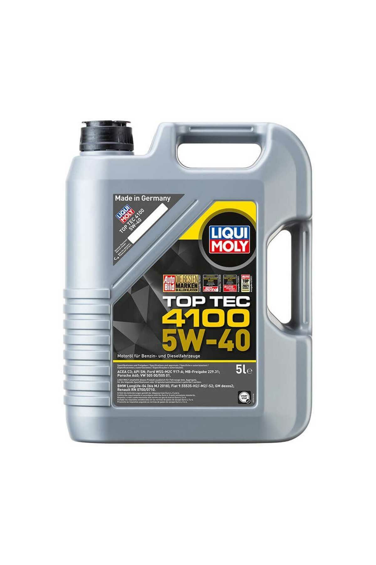 LIQUI MOLY 5W40 Motor Yağı Top Tec 4100 5 Litre