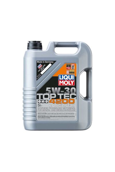 LIQUI MOLY 5W30 Motor Yağı Tam Sentetik Top Tec 4200 5 Litre