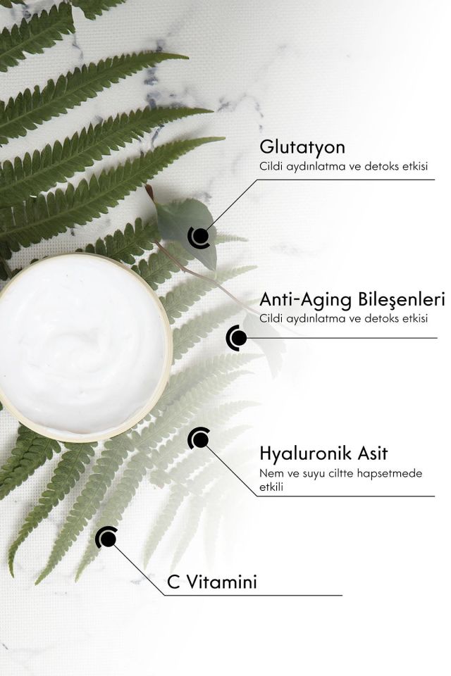 Kırışıklık Giderici Ve Cilt Yenileyici Aydınlatıcı Leke Karşıtı C Vitaminli Cilt Bakım Kremi