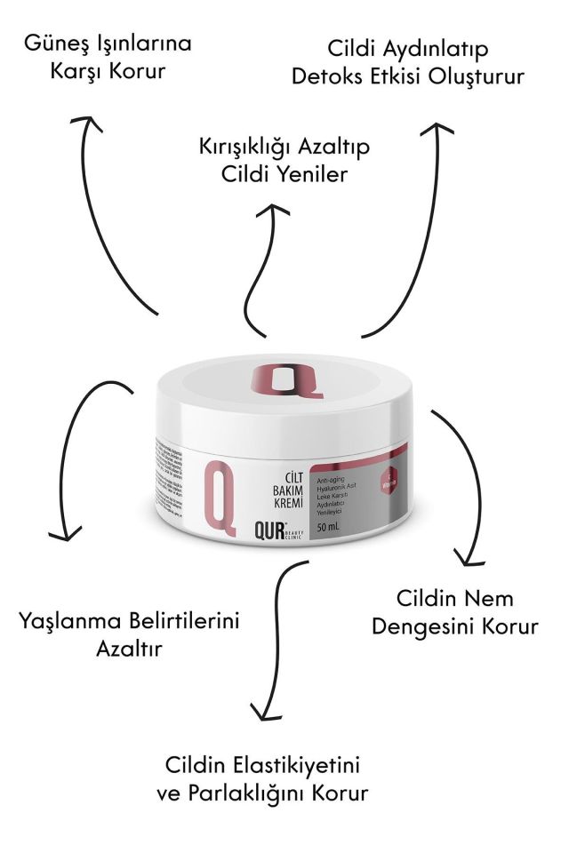 Kırışıklık Giderici Ve Cilt Yenileyici Aydınlatıcı Leke Karşıtı C Vitaminli Cilt Bakım Kremi