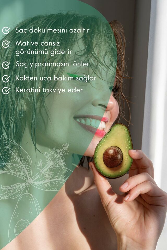 Dökülme Karşıtı Uzatma Etkili Avakadolu Yoğun Nemlendirme Parlaklık Sağlayıcı Vegan Saç Bakım Sütü