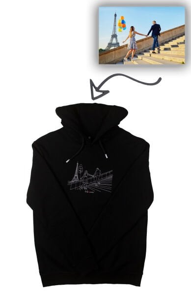 Kişiye Özel Nakışlı Kapüşonlu Hoodie