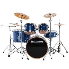 Ludwig Evolution Maple (Trans Blue Shell) Bateri Seti