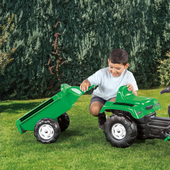 Bucket Tractor with Full Ranchero Trailer