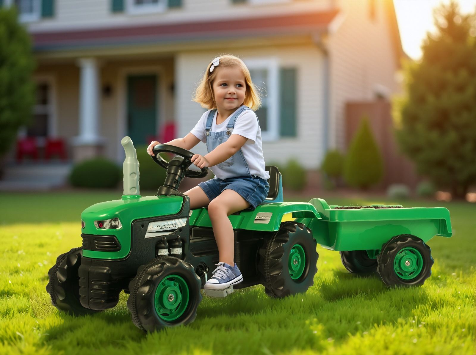 RÖMORKLU TRAKTÖR PEDALLI