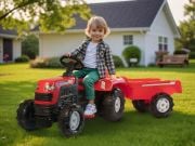 Tractor with Loaded Ranchero Trailer