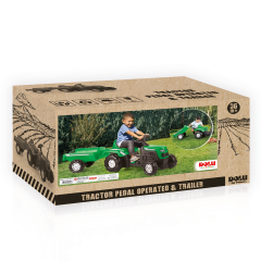 Hail Ranchero Tractor with Trailer Green