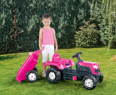 Einhorn-Traktor mit Tretanhänger