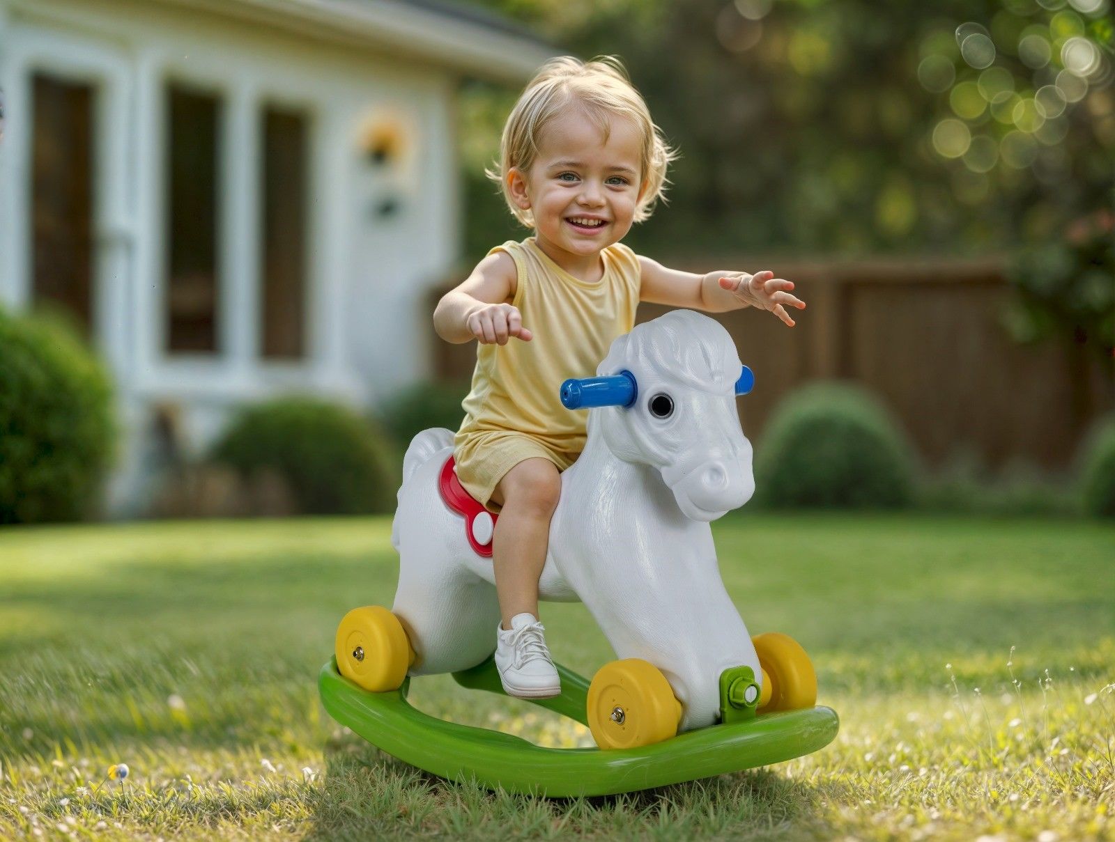 SALLANAN TEKERLEKLİ AT KUTUDA