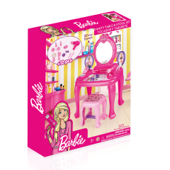 Barbie Ayaklı Makyaj Masası Ve Sandalye Seti