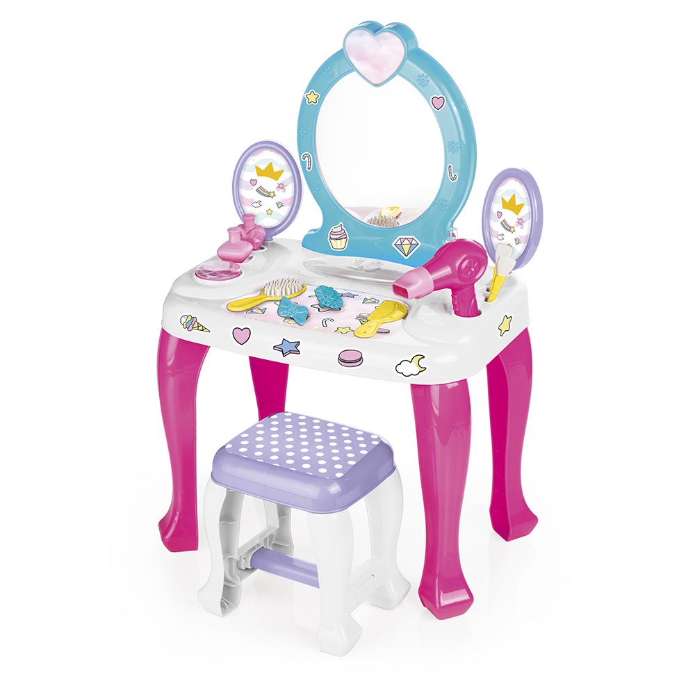 Unicorn Makeup Table and Stool Set