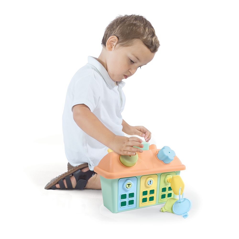  Dolu Happy Shape Sorter House - Lockable Door