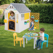 AKSESUARLI OYUN EVİ YEŞİL VE MASA SETİ