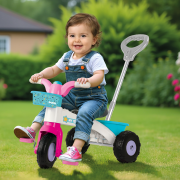 İLK BİSİKLETİM TUTAMAKLI KOLİ POSTER PEMBE