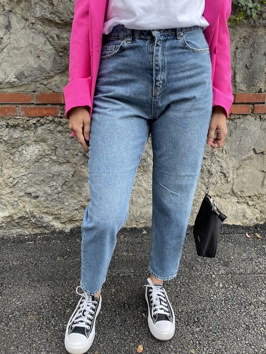 Mavi Mom Jean Kot Pantolon