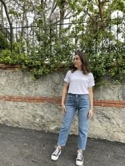 Mavi Mom Jean Kot Pantolon