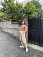 Bej Rengi Paraşüt Pantolon
