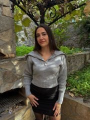Gri V Yaka Fermuar Detaylı Kazak