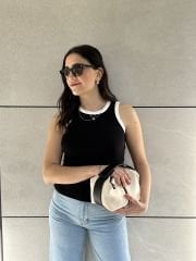Biyeli Halter Yaka Fitilli Atlet