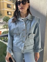 Denim Tasarım Kot Ceket