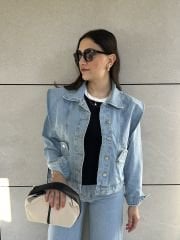 Denim Tasarım Kot Ceket
