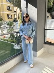 Denim Tasarım Kot Ceket