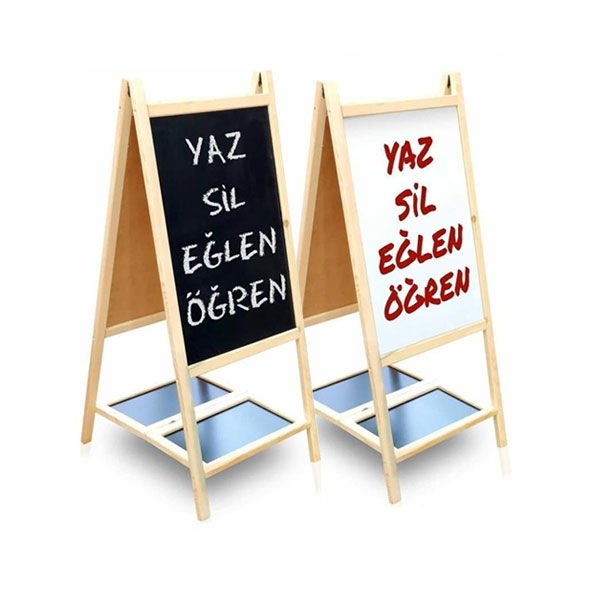 Hobi Eğitici Çift Taraflı Ayaklı Yazı Tahtası