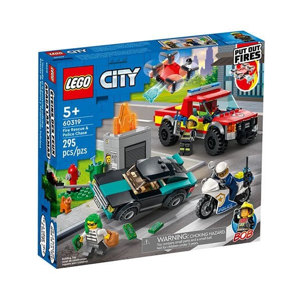 Lego City İtfaiye Kurtarma Operasyonu Ve Polis Takibi