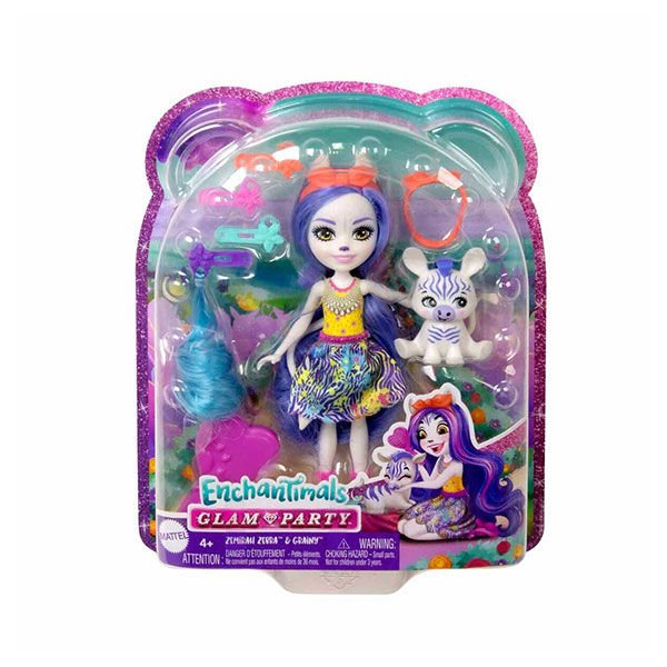 Enchantimals Zebra Zemirah  & Grainy