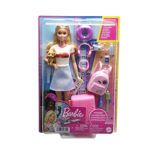Barbie Seyahatte Bebeği Ve Aksesuarları