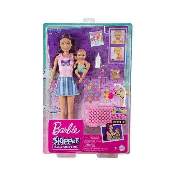 Barbie Bebek Bakıcısı Bebeği Ve Aksesuarları Oyun Seti