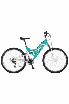 Salcano Helen 24 Jant (140-155 cm Boy) Çift Amortisörlü 21 Vites Kız Çocuk Dağ Bisikleti-Mat Turkuaz Mor