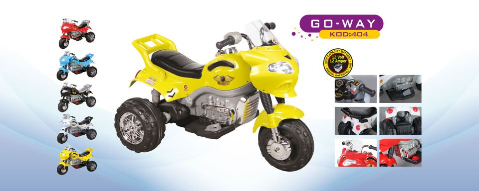 Aliş Go Way 404  12 Volt Turbo Akülü Dev Motor Mavi