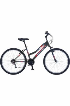 Salcano Mare 26 Lady 26 Jant (155-170 cm Boy) Pabuç Fren 21 Vites Bayan Dağ Bisikleti-Siyah Kırmızı Koyu Gri