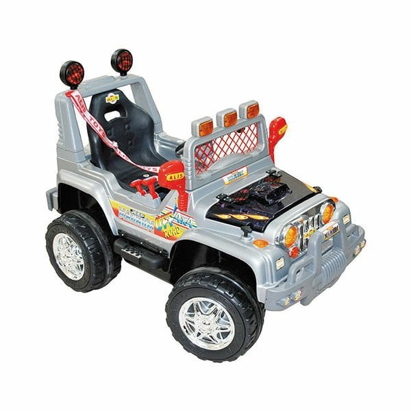 Aliş Magnum Uzaktan Kumandalı Turbo Motor Jeep 12 Volt Akülü Araba Gri