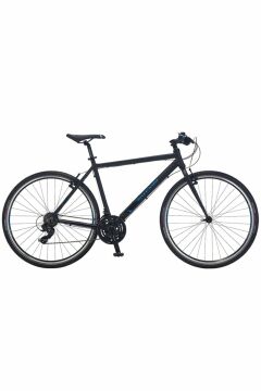 Salcano City Life 21S V 28 Jant (170-185 cm Boy) Pabuç Fren 21 Vites Şehir Gezi Bisikleti-Mat Siyah Mavi