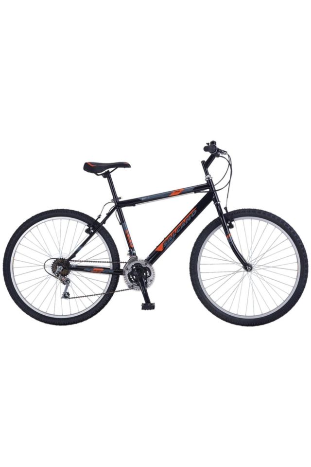 Salcano Excel 26 Jant (155-170 cm Boy) Pabuç Fren 21 Vites Dağ Bisikleti-Siyah Turuncu Koyu Gri